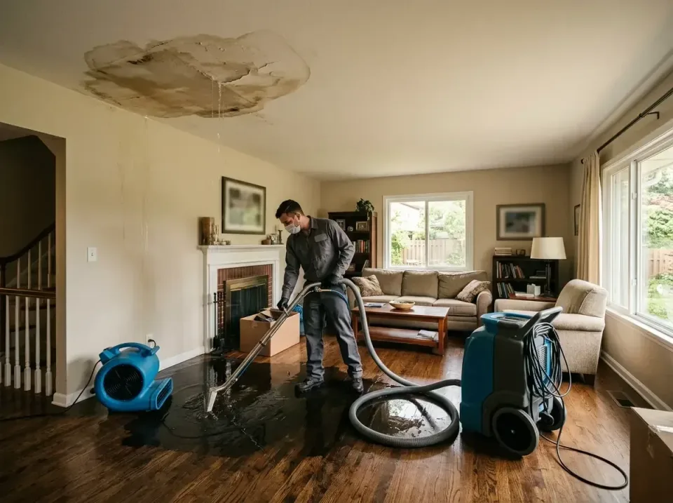 attic-pipe-burst-ceiling-drip-008 — frequently asked questions, Water Damage Restoration & Carpet Care in Caldwell, OH